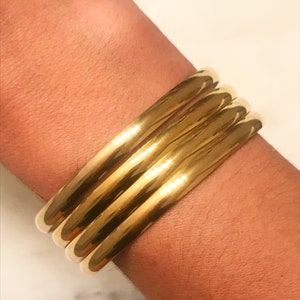 Bangle Stainless Steel Bangle Bangles Steel Bangle Gold Tone Bangles Gold Bangle Bangles Gold Stainless Steel Bangle Bracelet Bangles