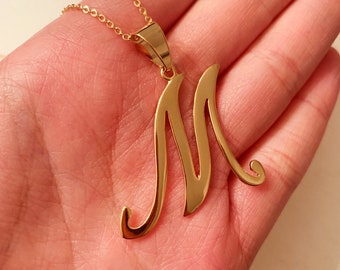 Personalized Necklace, Personalized Gift, Bridesmaid Gift Necklace,Initial Necklace,Gold letter necklace,Gold Filled Necklace, Gift for her