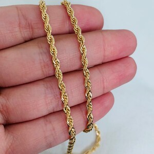 Rope Necklace, Rope Chain, Men's Chain, Gold Filled Necklace, Mens Jewelry, Mens Necklace, Mens Gift, Jewelry for Men,Necklace for Men, Gift