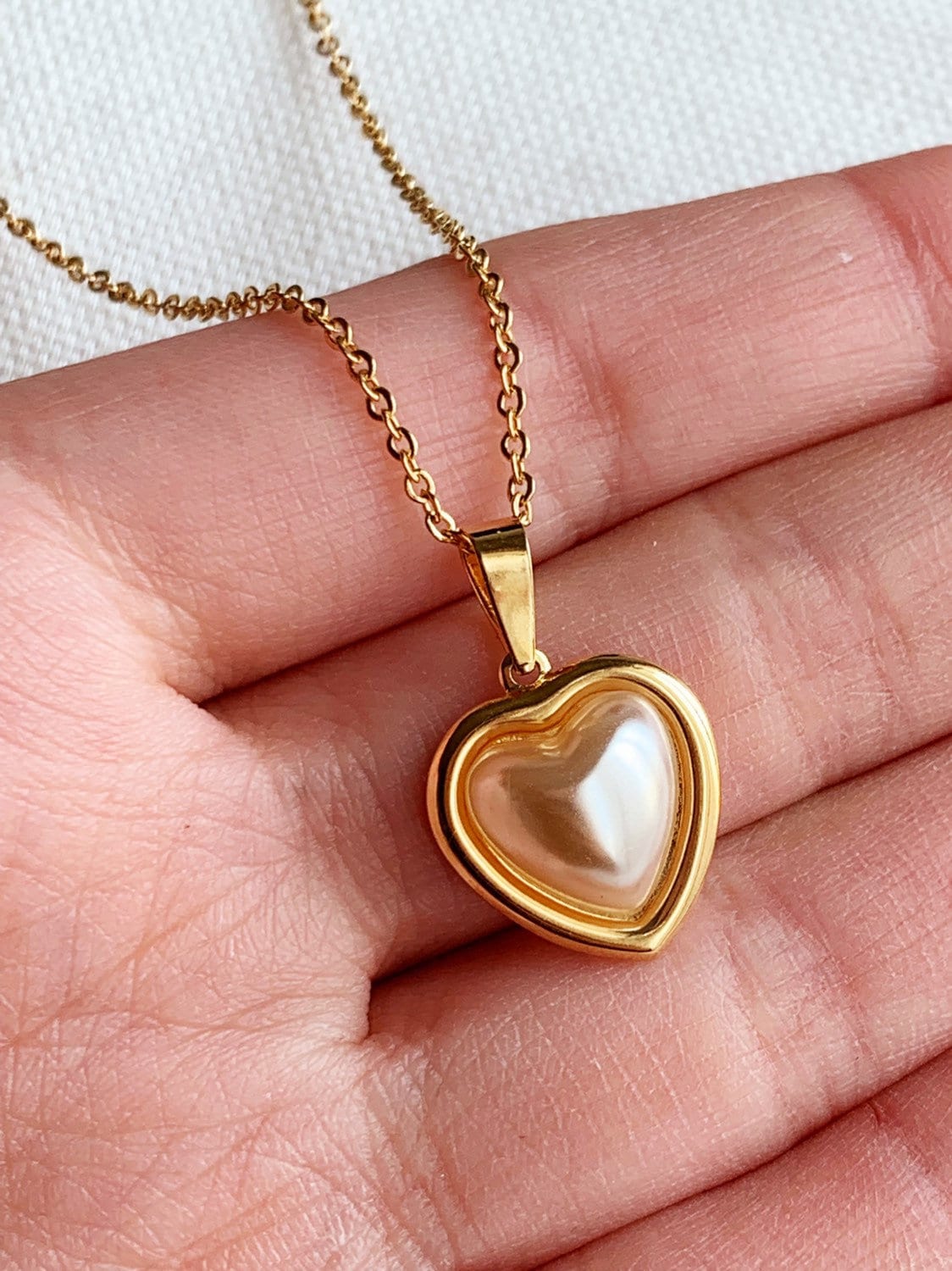 Gold Heart Necklace - Laure Mother of Pearl | Ana Luisa | Online Jewelry  Store At Prices You'll Love