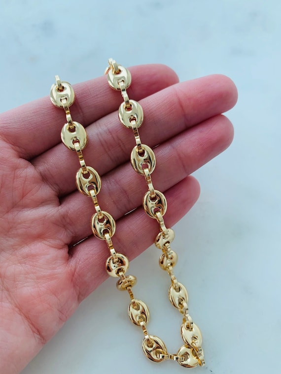 gucci link gold necklace
