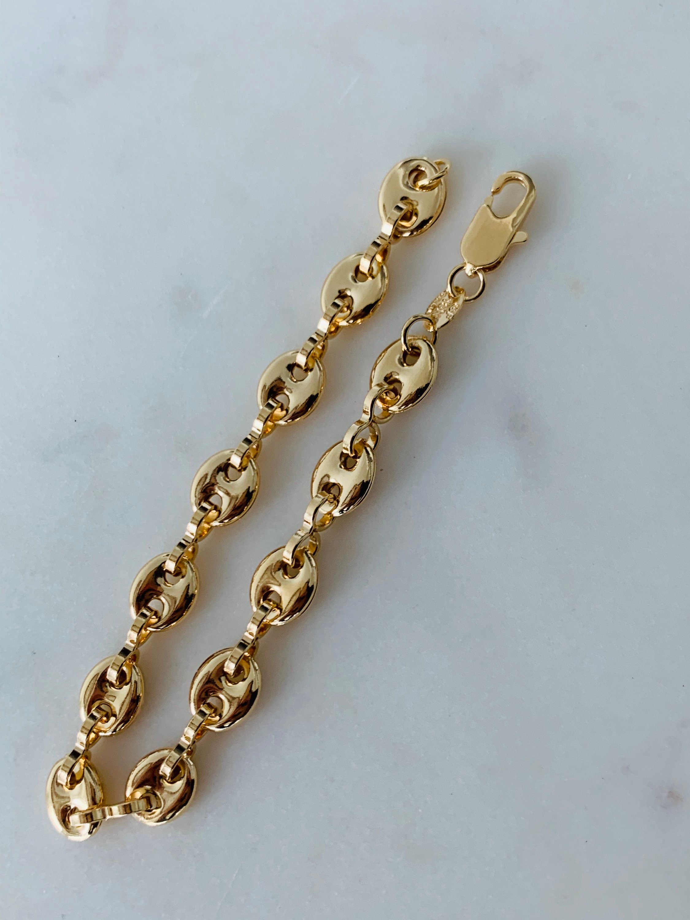 Gucci Link Anklet Gold Filled Anklet Ankle Bracelet Gold Etsy