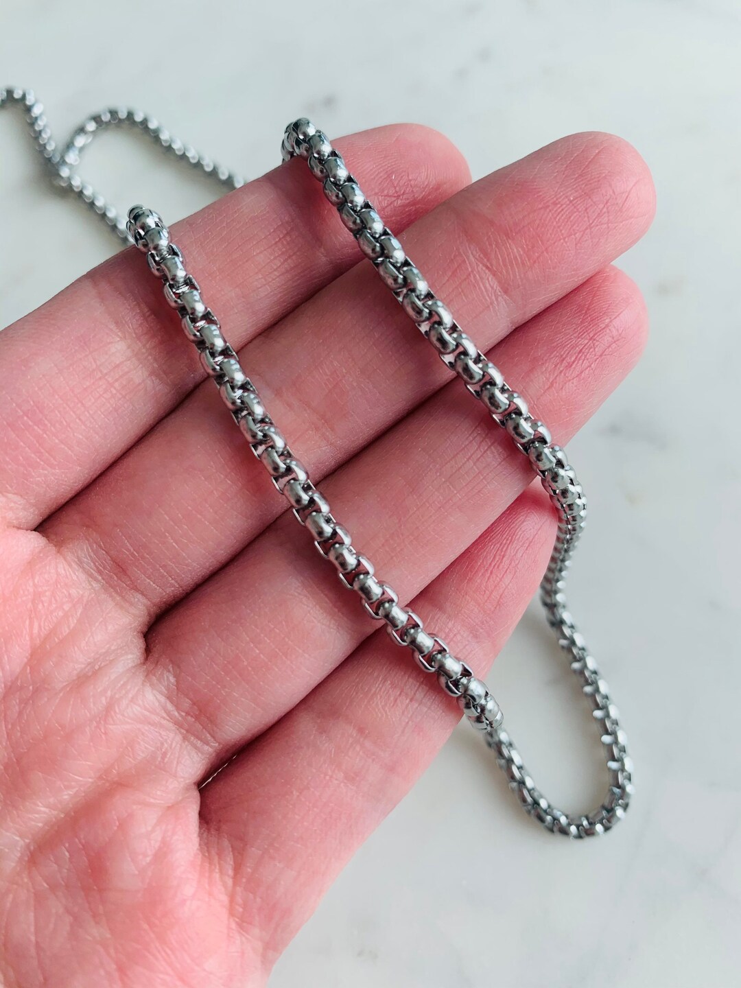 Men's Chain, Cable Chain,stainless Steel Mens Chain,mens Jewelry, Mens