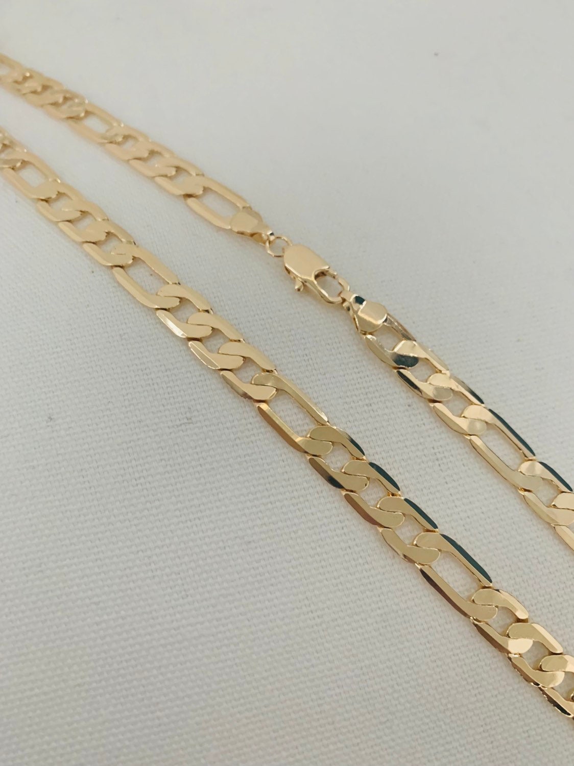 Men's Chain Figaro Chain Gold Filled Necklace Mens | Etsy