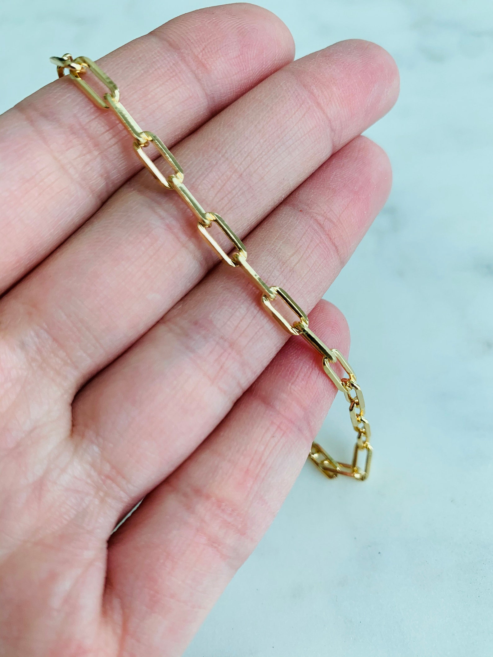 18kt Gold Filled Anklet Gold Anklet Chain Anklet Gold Ankle Etsy
