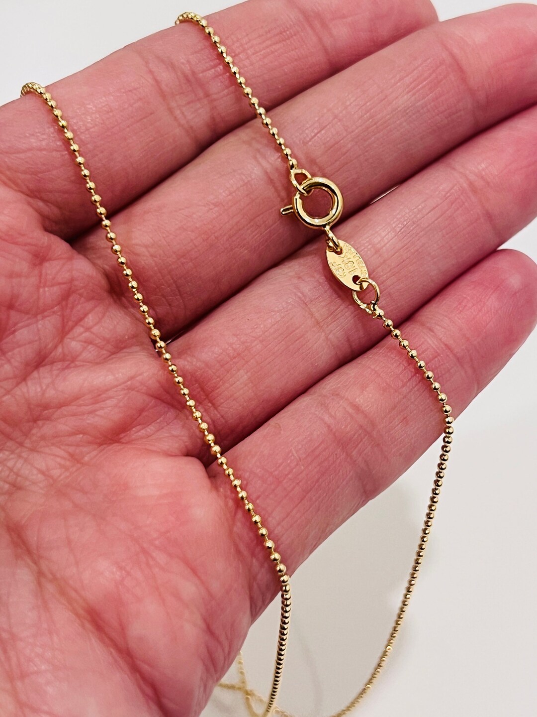 Ball Chain Gold Filled Chain Men's Chain for Pendant Etsy 日本