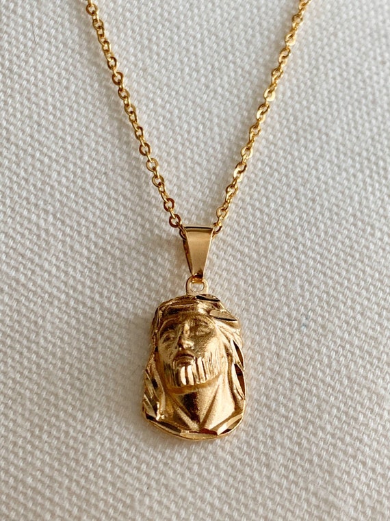 Jesus Necklace Gold Jesus Piece 