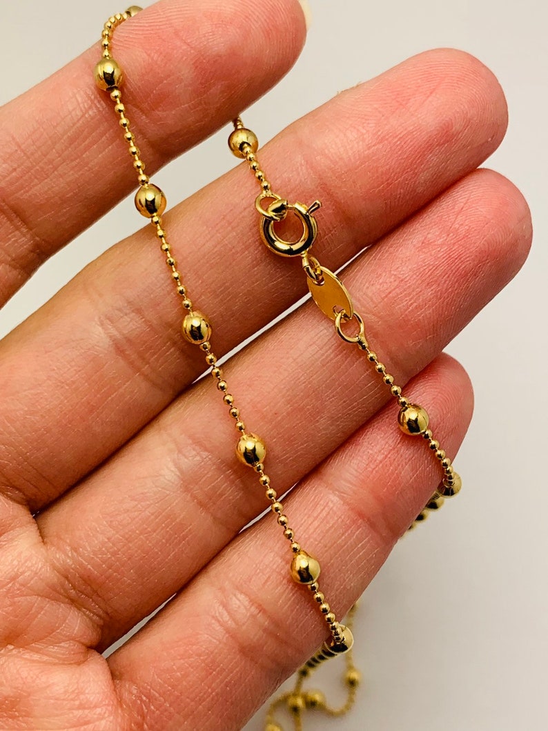 Ball Chain Womens Necklace Necklace for Women Gold Filled Etsy