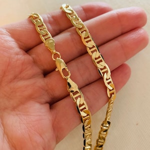 Men's Chain, Mariner Link Chain, Gold Filled Necklace, Mens Jewelry,Mens Necklace,Mens Gift,Jewelry for Men,Necklace for Men,Present for Men