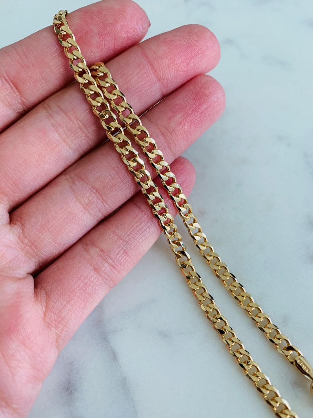 Unisex Chain, Curb Chain, Gold Filled Necklace, Gold Filled Jewelry