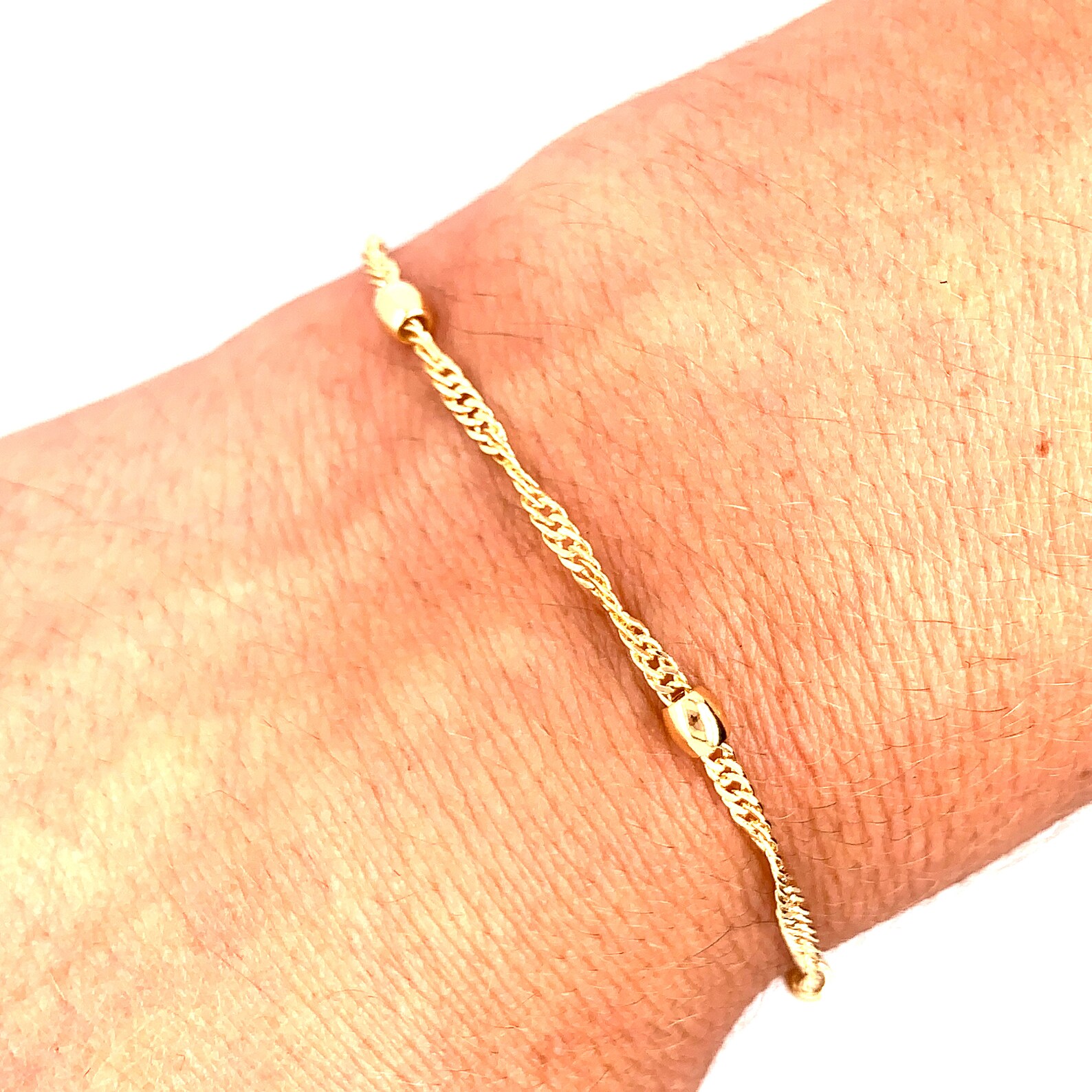 Gold Filled Bracelet Gold Layering Bracelet Gold Chain Etsy