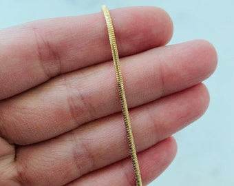 Thin Herringbone Chain, 18kt Gold Filled Necklace - Herringbone Necklace, Herringbone Jewelry,1.5mm Herringbone,Thin Chain,Layering Necklace