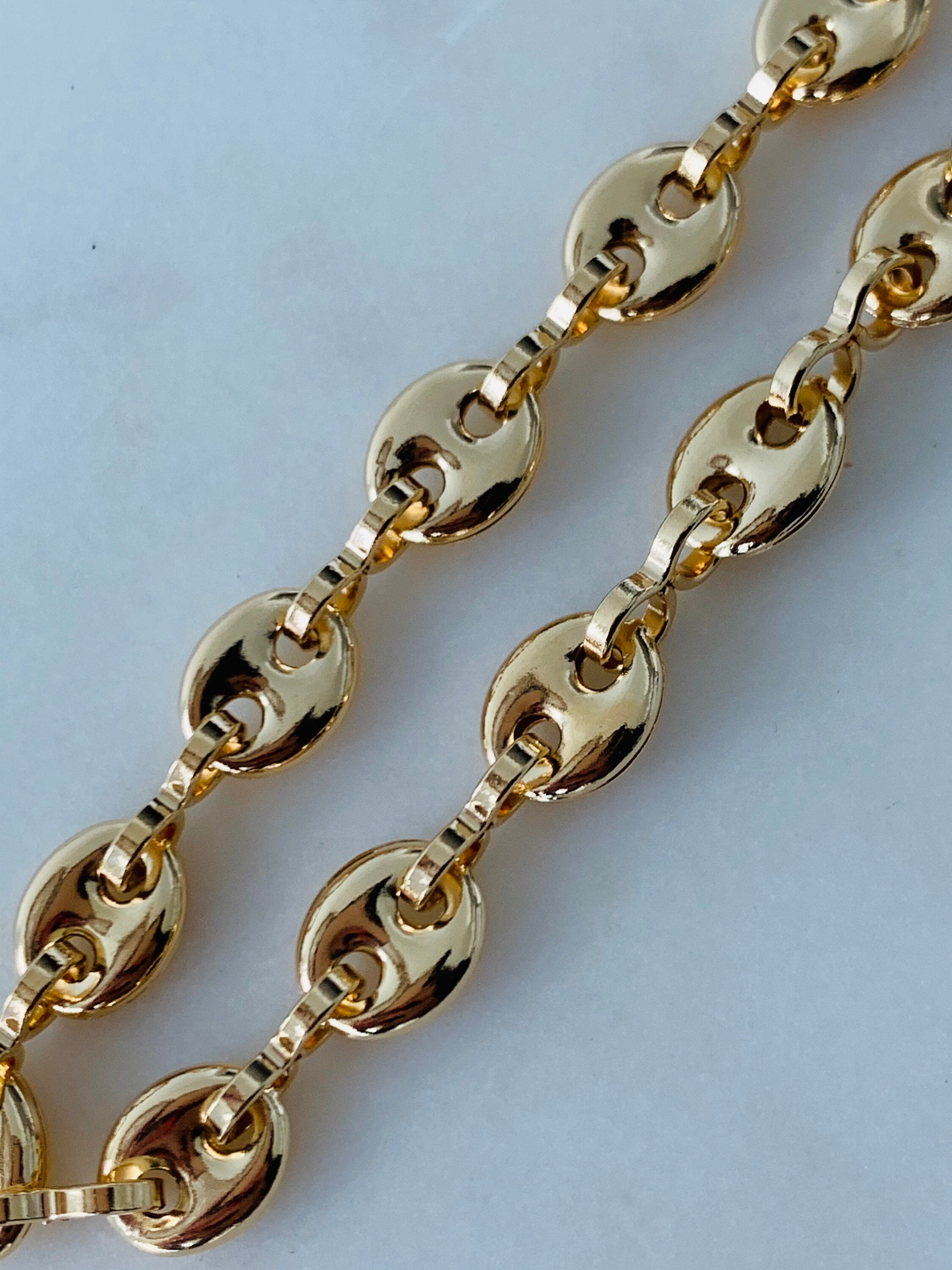 Gucci Link Anklet Gold Filled Anklet Ankle Bracelet Gold Etsy
