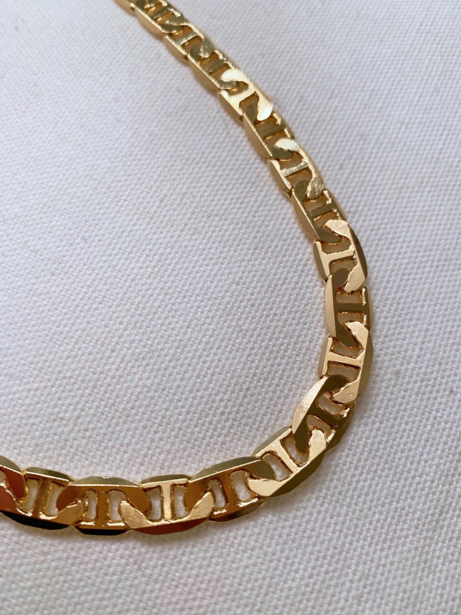 Men's Chain Gucci Link Chain Gold Filled Necklace Mens Etsy