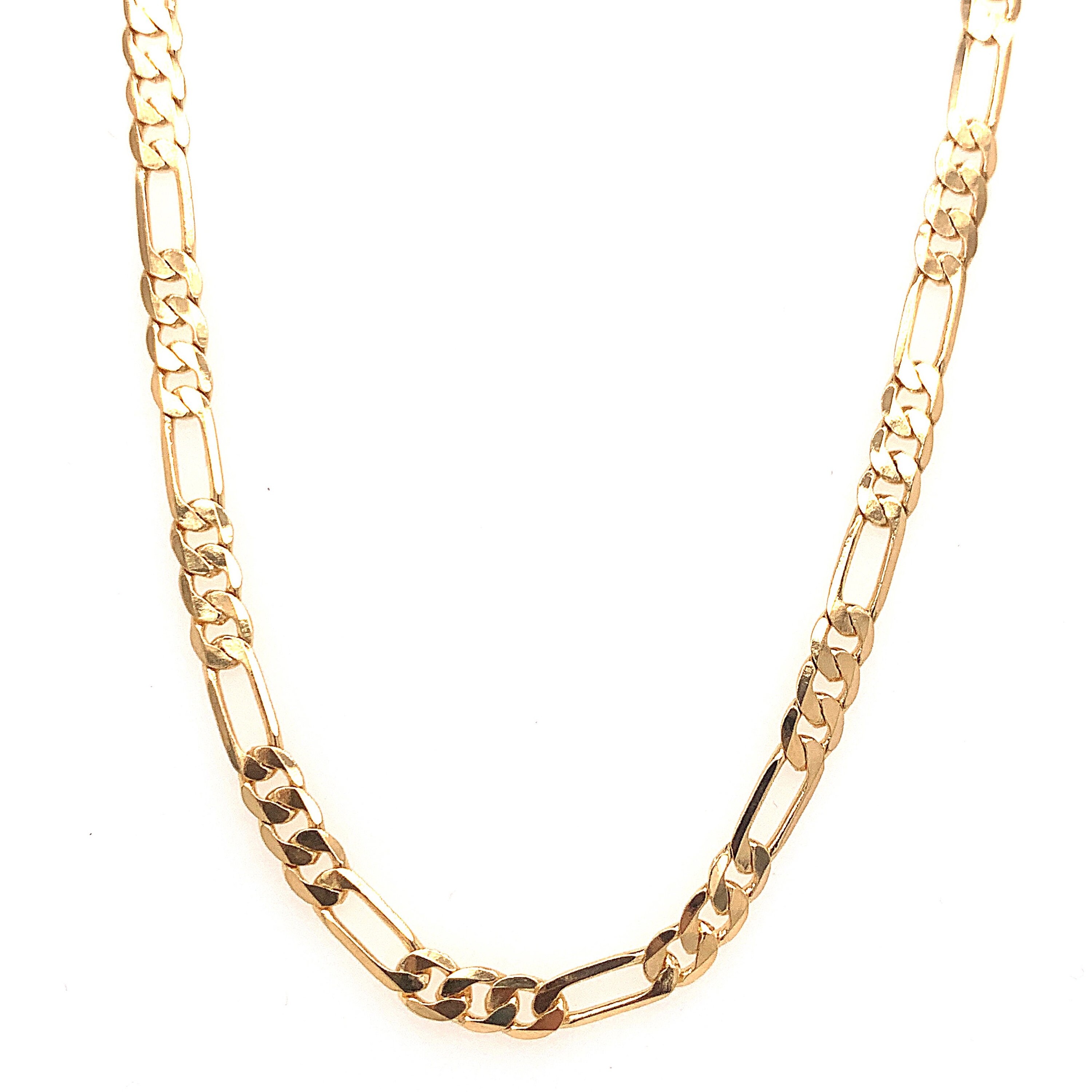 Womens Chain Figaro Chain Gold Filled 