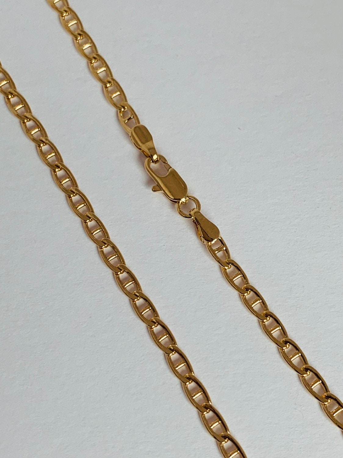 Yellow Gold Filled Chain NecklaceMariner Chain | Etsy