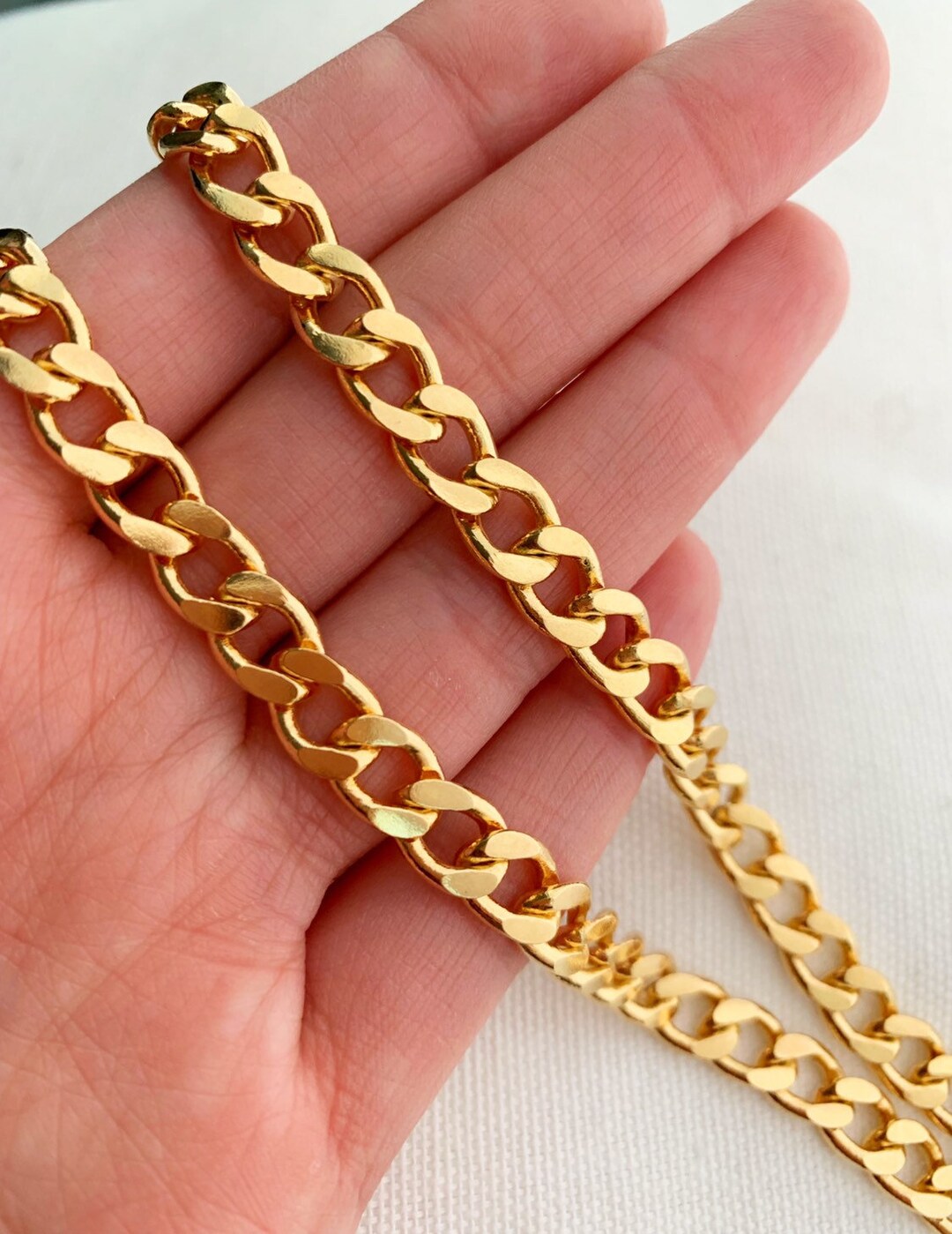 Men's Chain, Curb Chain, Gold Filled Necklace, Mens Jewelry, Mens Necklace, Mens Gift, Jewelry