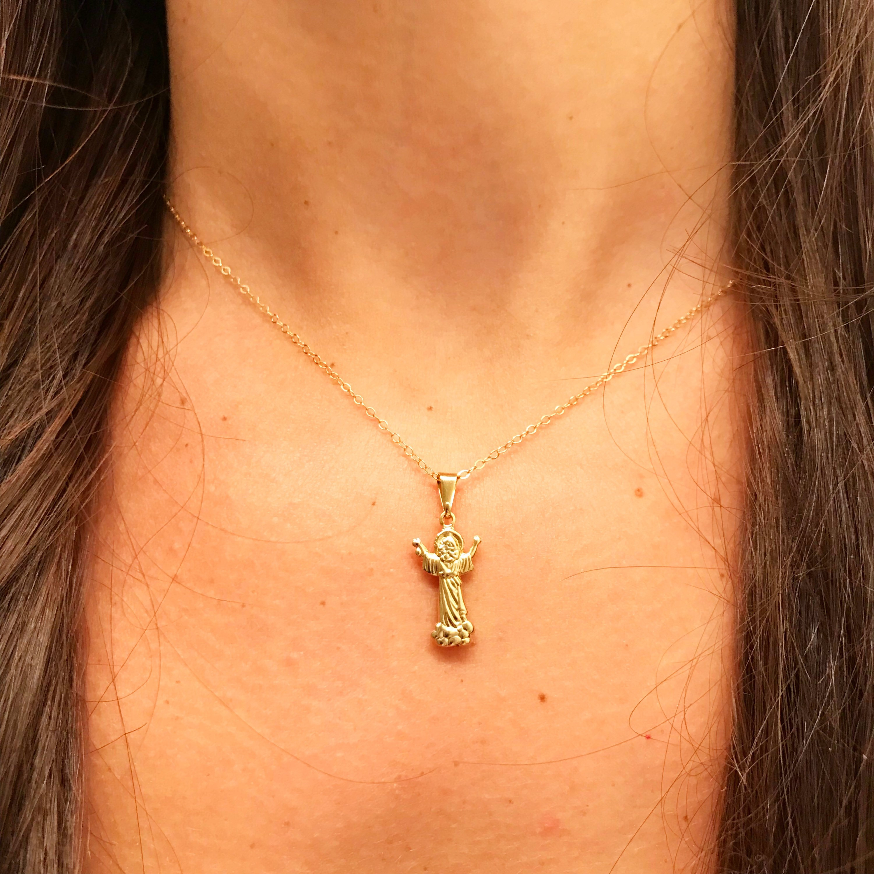 Jesus Necklace Jesus Jewelry Religious Jewelry Jesus Pendant Etsy