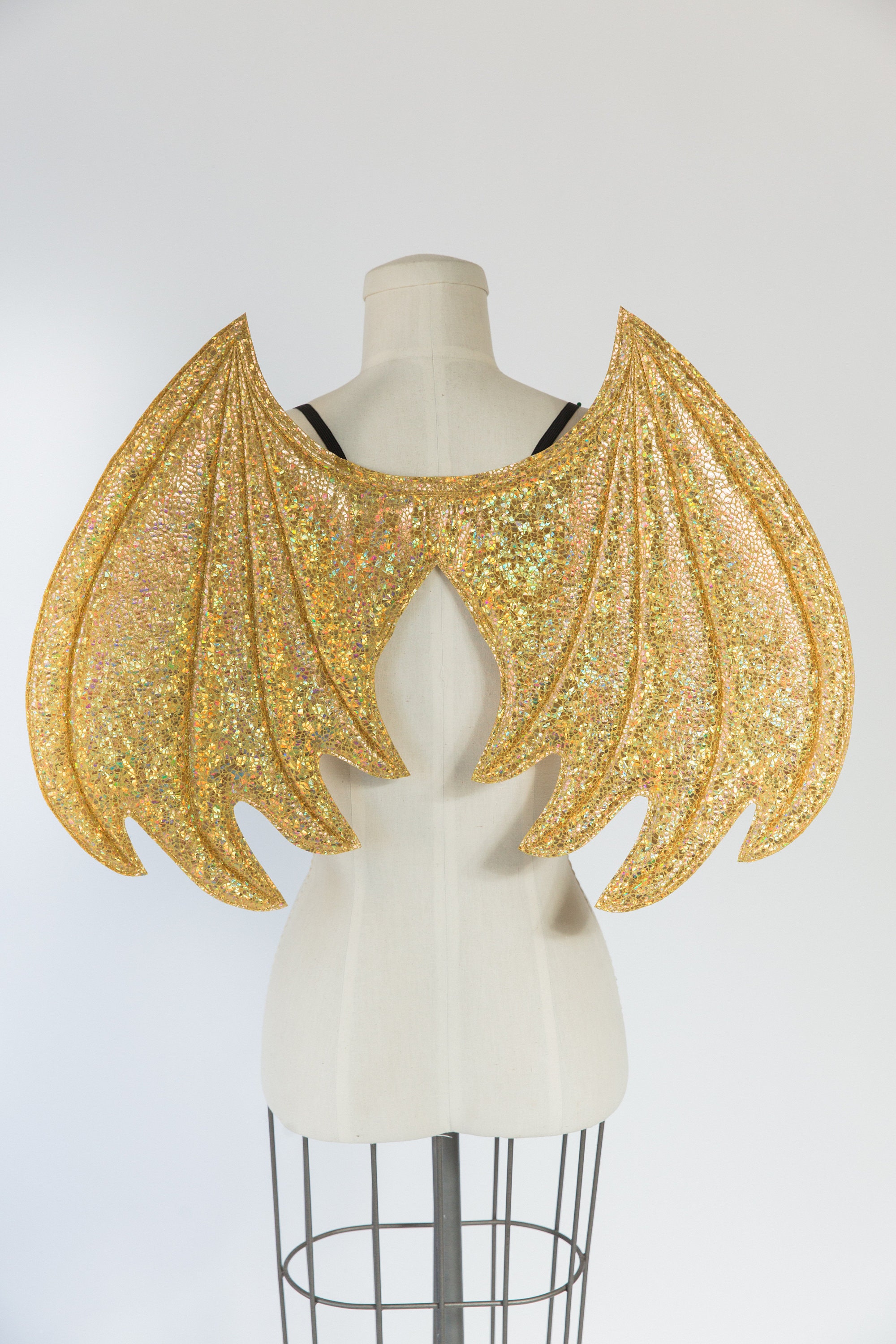 Gold Dragon Wings wireless wings costume dragon wings Etsy