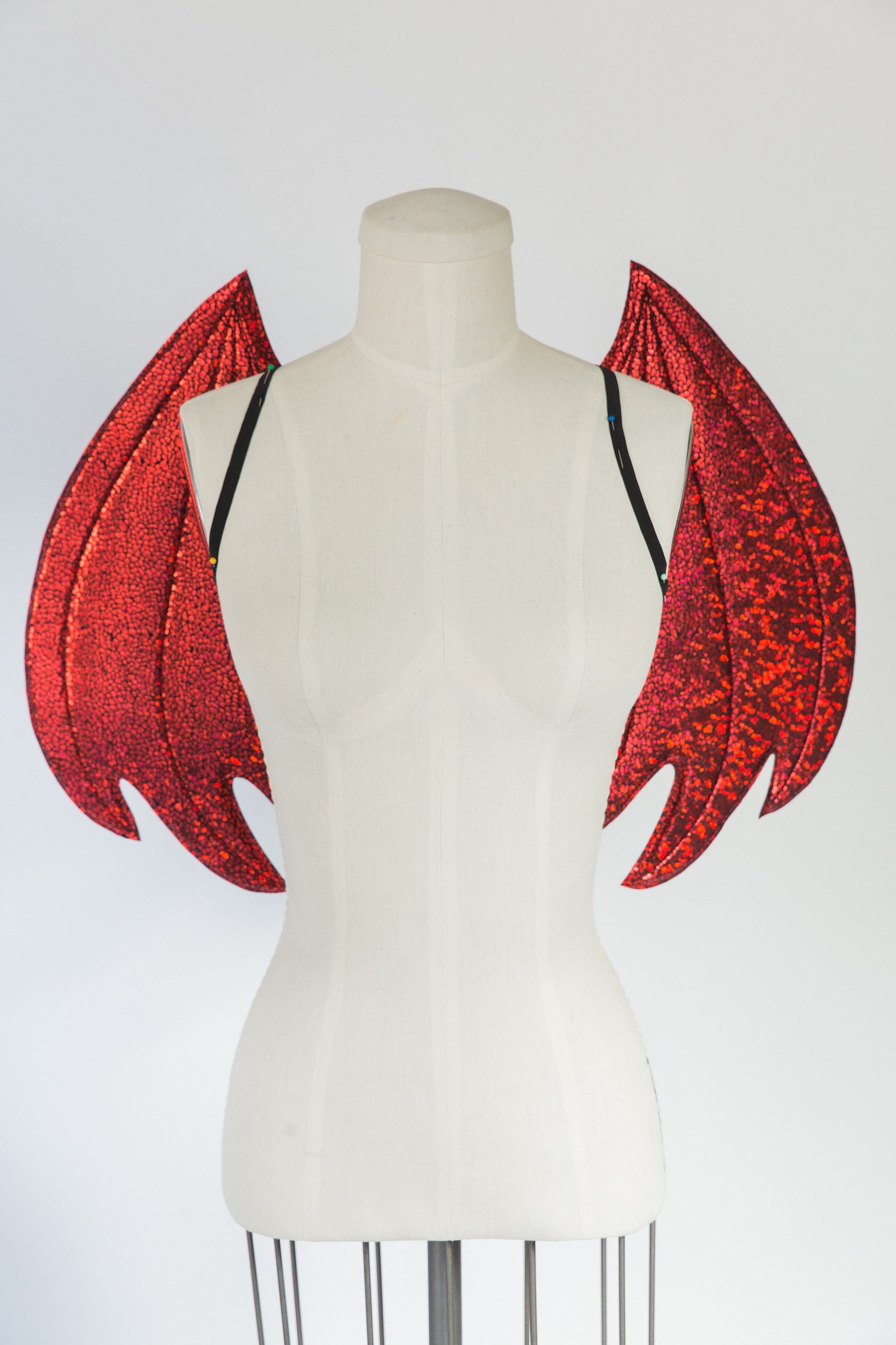 Metallic Red Dragon Wings Costume Wings Halloween Costume Etsy