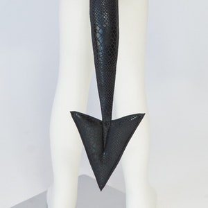 Black devil tail, demon tail, cosplay tail, costume tail, Halloween costume