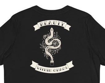混沌の中の美、リラックスTシャツ、1型糖尿病、インスリン依存型、自己免疫疾患の戦士