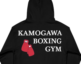 鴨川ボクシングジム パーカー、アニメプルオーバースウェットシャツ