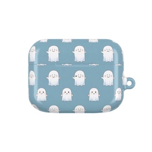 Cute Ghost AirPod Case, Halloween Accessory, Gift for Music Lovers, Kawaii Style, Protective Cover for AirPods