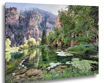 Hanging Lake Colorado Print – Mountain Lake Wall Art, Scenic Waterfall Landscape Photo