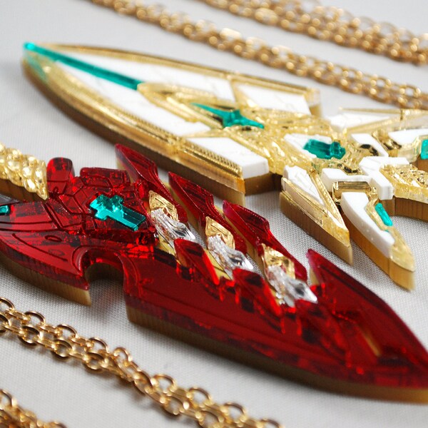 Pyra and/or Mythra Aegis Sword Acrylic Necklaces