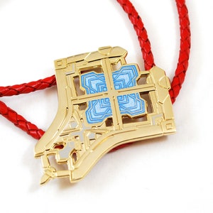 XC3 Castle Key as a Necklace Keychain or Pin in Metal and Enamel