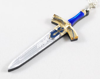 Handmade Saber's Excalibur Acrylic Necklace