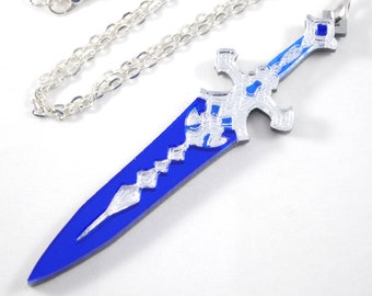 Aymeric&#39;s Naegling FFXIV Handmade Acrylic Necklace or Keychain