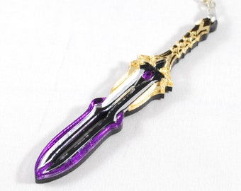 Handmade Fire Emblem Siegfried Acrylic Necklace