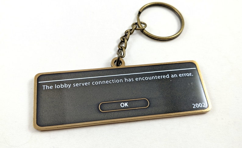 FFXIV Endwalker World Full/Lobby Server Crash Meme Metal DOUBLE SIDED Keychain Charm image 3