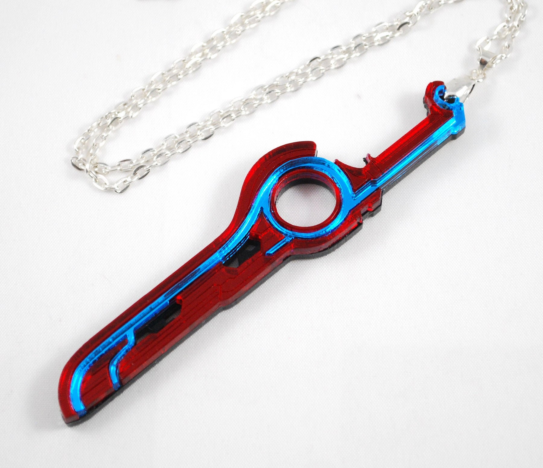 Xenoblade Shulk Monado I Charm Necklace or Keychain Acrylic Handmade