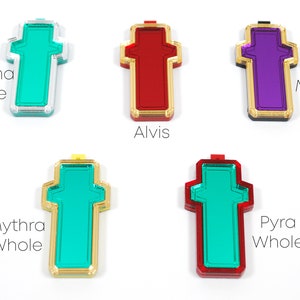 XB2 Cores featuring Mythra Pyra Malos and Pneuma as Acrylic Necklace or Keychain UPDATED image 3