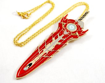 XC3 Noah's Blade as a Necklace Keychain or Pin in Metal and Enamel