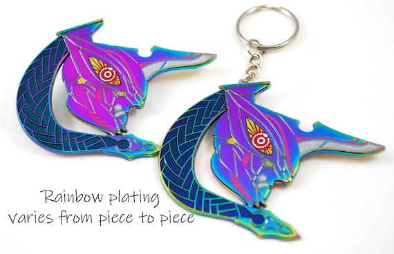 XC3 Noah or Mio's Ouroboros as a Necklace Keychain or Pin in Metal