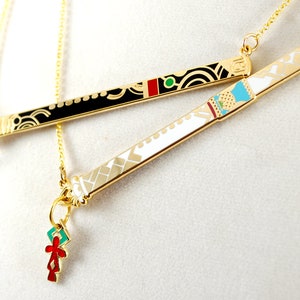 XC3 Mio&#39;s or Noah&#39;s Flute as a Necklace Keychain or Pin in Metal and Enamel