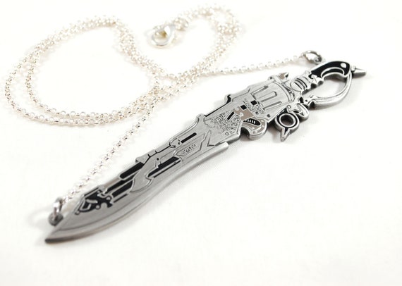 Thancred's Gunblade Enamel Metal as Necklace Keychain or Pin - Etsy