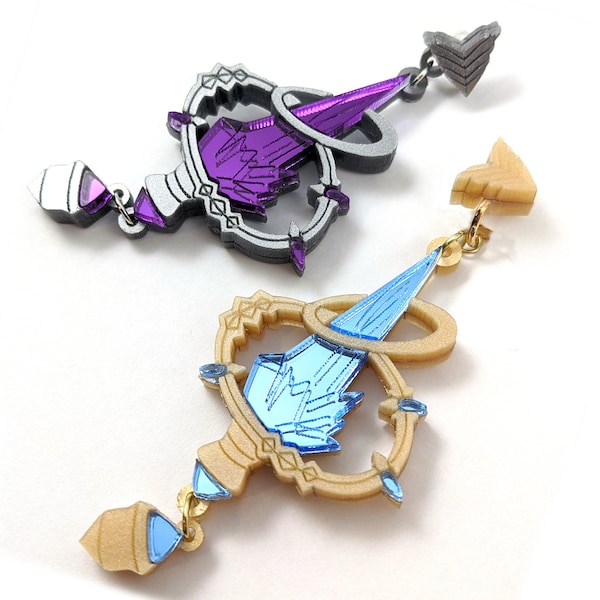 FFXIV Aetheryte Ohrringe in Hydaelyn oder Zodiark Clip On oder Post