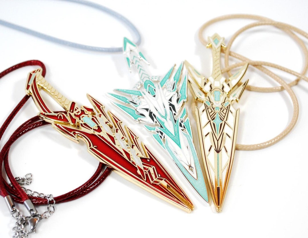 ゼノブレイド2のピュラ・ミスラとプネウマのメタルエナメルネックレス