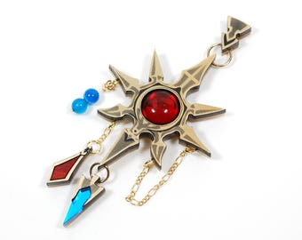 FFXIV Azeyma's EXP Earring in Acrylic Clip-on, Post, or Necklace