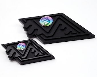 シジュウカラの小さなピンバッジ。ヴィンテージのコレクターズバッジ