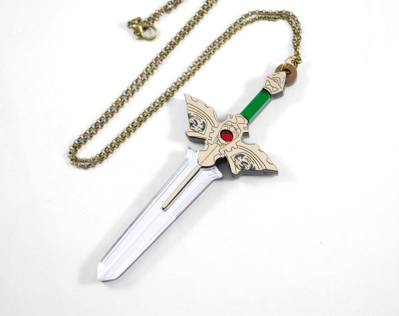 Acrylic Fire Emblem Sword of Seals Binding Blade Necklace 2021 Etsy