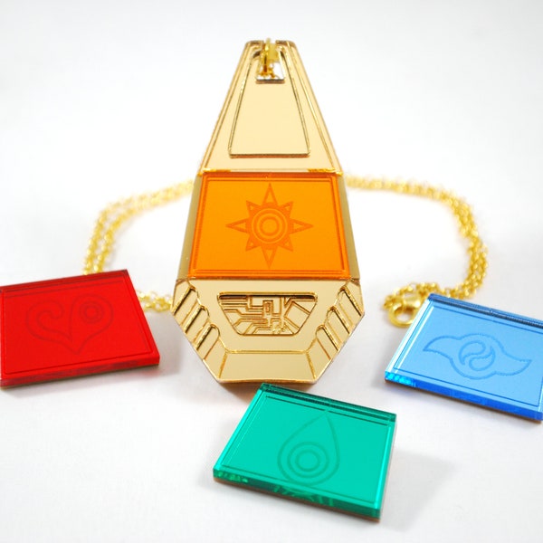 Digimon Digi Tag with Crest Necklace INTERCHANGEABLE CREST