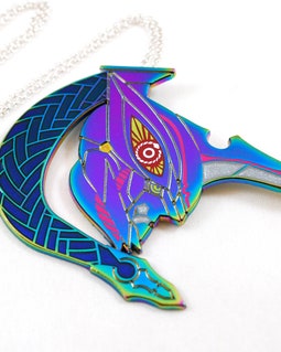 XC3 Noah or Mio's Ouroboros as a Necklace Keychain or Pin in Metal