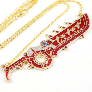 Xenoblade 3 Shulk&#39;s Replica EX+ Metal Necklace Keychain or Pin