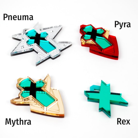 XBC2 Pyra Mythra Rex Pneuma Core Crystal Choice in Acrylic